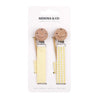 Chupetero Pack x 2 DIAMOND Amarillo + Vichy By Nenina & Co