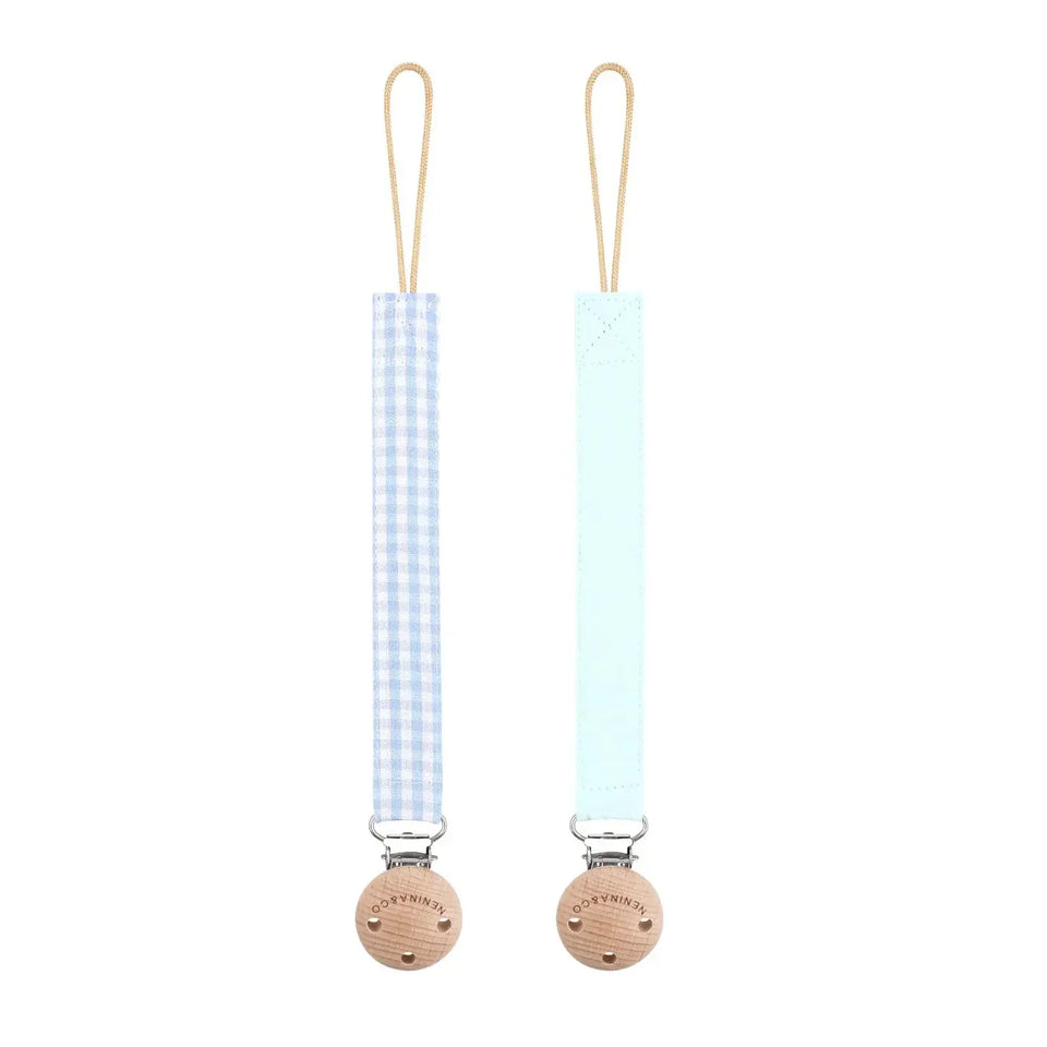 1 Chupete DIAMOND + Pack 2 Chupeteros By Nenina & Co Celeste