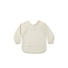 Babero con manga impermeable Vichy Beige Nenina & Co