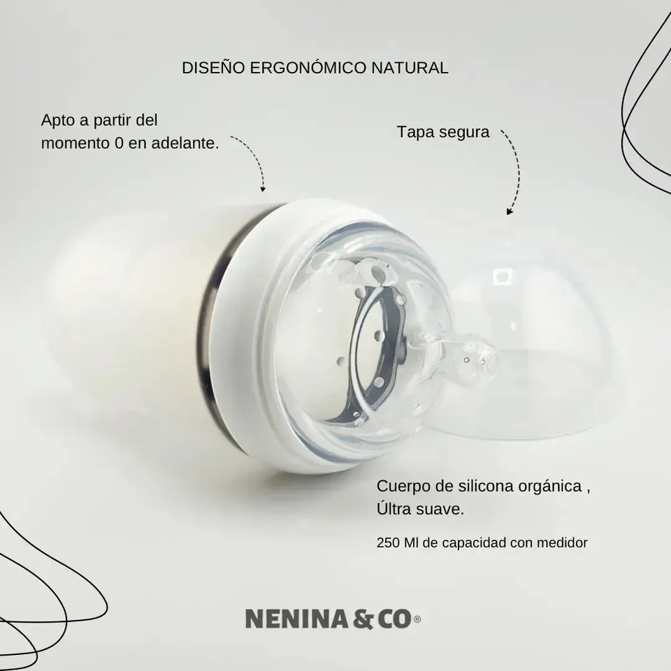 Biberon maternal Nenina & co Doble sistema anticólicos