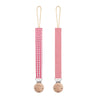 Chupetero Pack x 2 DIAMOND Rosa + Rosa Vichy vichy By Nenina & Co