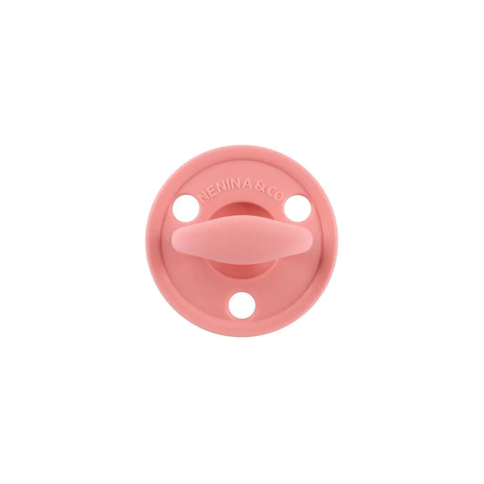 Kit 2 Chupetes Clásicos para Bebé Rosa Chicle y Rosa | Silicona Orgánica Nenina & Co