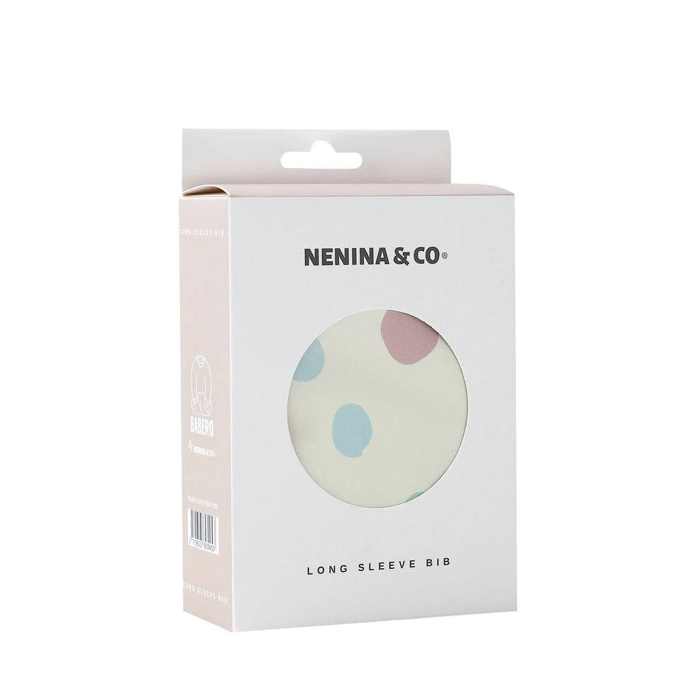 Babero con manga impermeable  Funny Polka Dots Nenina & Co