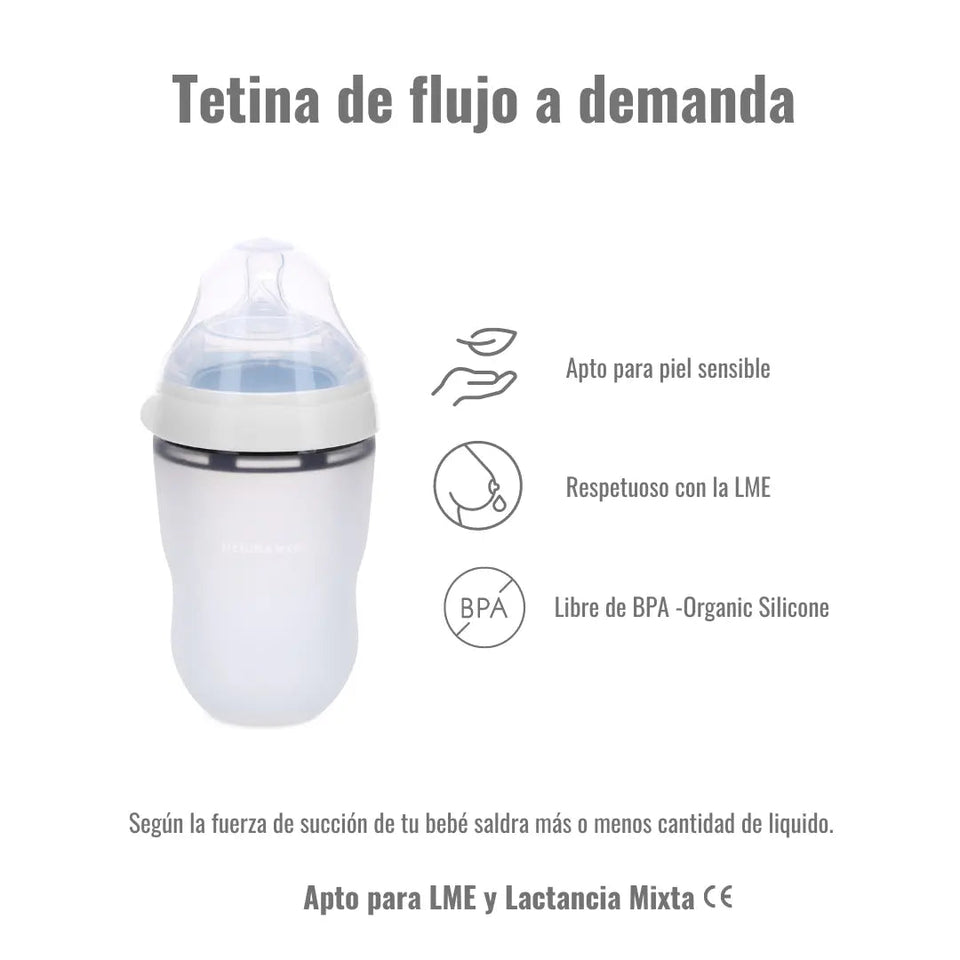Biberon Calidad Dusty White Nenina & Co
