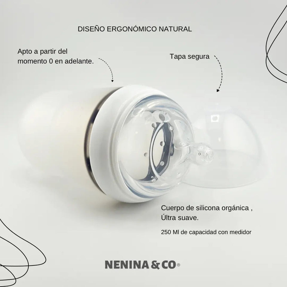 Biberon Calidad Dusty White Nenina & Co