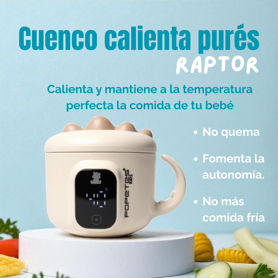 Cuenco Calienta Potitos Portátil RAPTOR | Popetes Kids