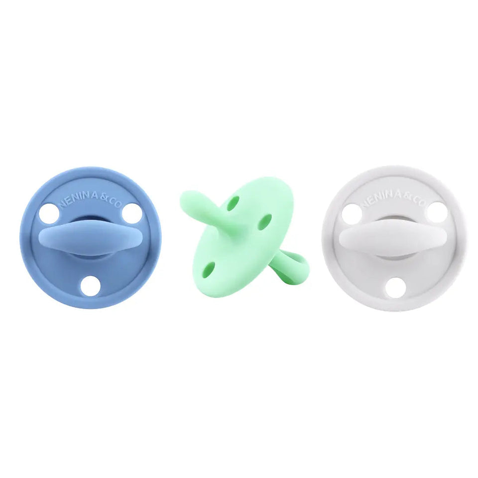 Chupete DIAMOND By Nenina & Co Azul, Mint y Gris