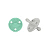 Chupete DIAMOND By Nenina & Co Mint y Gris | Silicona Orgánica para Bebé +12 Meses