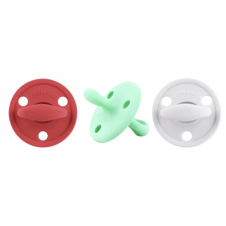Chupete DIAMOND FS By Nenina & Co New Rojo, Mint y Gris
