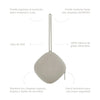 Chupete DIAMOND + Guardachupete DIAMOND Dusty Grey Nenina & Co