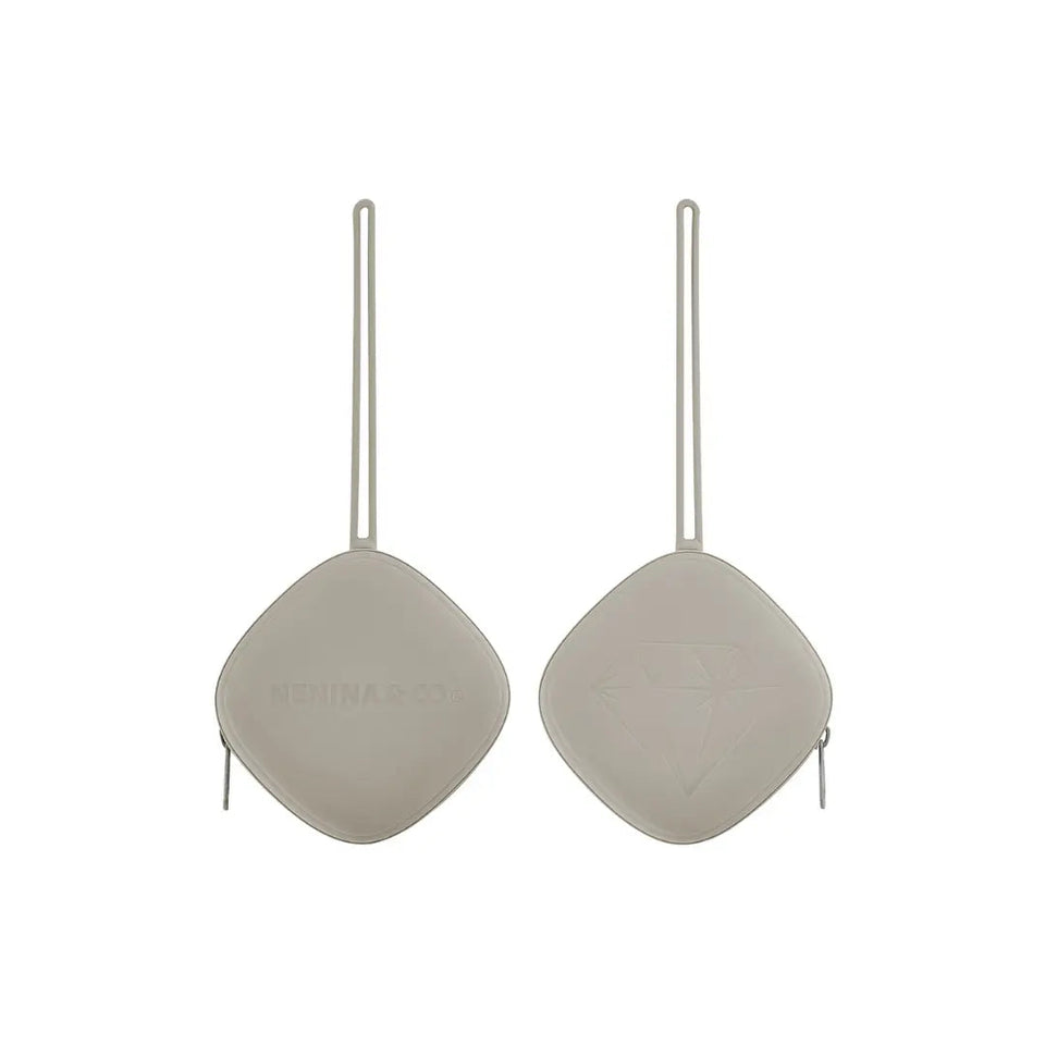 Chupete DIAMOND + Guardachupete DIAMOND Dusty Grey Nenina & Co