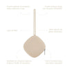 Chupete DIAMOND + Guardachupete DIAMOND Dusty beige Nenina & Co