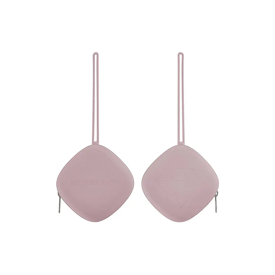 Chupete DIAMOND + Guardachupete DIAMOND Dusty pink Nenina & Co