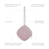 Chupete DIAMOND + Guardachupete DIAMOND Dusty pink Nenina & Co