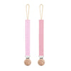 Chupetero Pack x 2 DIAMOND Rosa pálido + Chicle vichy By Nenina & Co