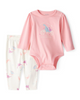 Conjunto dos piezas algodón con diseño "Mommy & me"