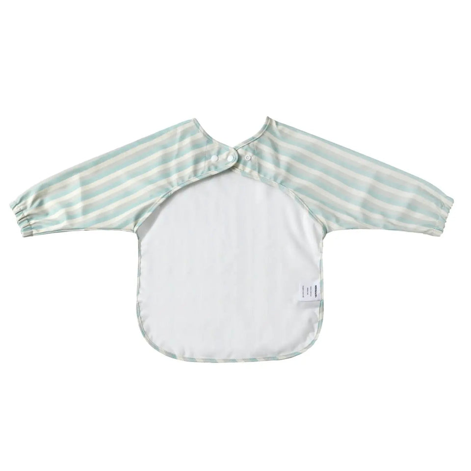 Babero con manga impermeable Vertical Stripes Nenina & Co