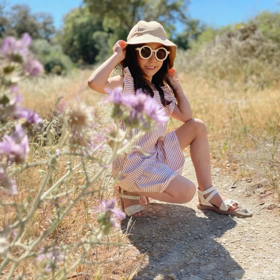 Gorro para el Sol Beige Nenina & Co - Hecho de Algodón Orgánico | Protección Solar y Estilo