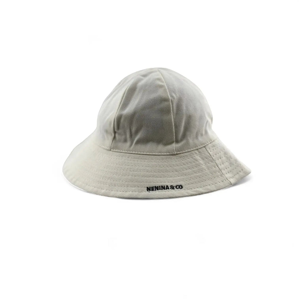 Gorro para el Sol Blanco Nenina & Co - Hecho de Algodón Orgánico | Protección Solar y Estilo
