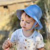 Gorro para el Sol Blue Nenina & Co - Hecho de Algodón Orgánico | Protección Solar y Estilo