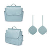 Bolso Maternal Dusty blue +Guardachupete Diamond + Cambiador de Regalo Nenina & Co