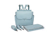 Bolso Maternal Dusty blue +Guardachupete Diamond + Cambiador de Regalo Nenina & Co