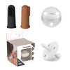 Kit 1 Chupete DIAMOND Beige + 2 Cepillos Dedal de Silicona Nenina & Co