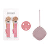 Kit 1 Chupete + 2 Chupeteros + 1 Guardachupete DIAMOND Nenina & Co Rosa