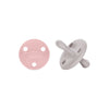 Kit 1 Guardachupete + 2 Chupeteros + 2 Chupetes Rosa y Gris DIAMOND Nenina & Co
