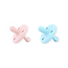Kit 2 Chupetes Clásicos para Bebé Rosa Pálido y Celeste | Silicona Orgánica Nenina & Co
