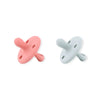Kit 2 Chupetes Clásicos para Bebé Rosa y Gris | Silicona Orgánica Nenina & Co