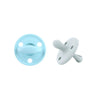 Kit 2 Chupetes Clásicos para Bebé Celeste y Gris | Silicona Orgánica Nenina & Co