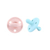 Kit 2 Chupetes Clásicos para Bebé Rosa Pálido y Celeste | Silicona Orgánica Nenina & Co