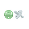 Kit 2 Chupetes Clásicos para Bebé  Oliva y Gris | Silicona Orgánica Nenina & Co