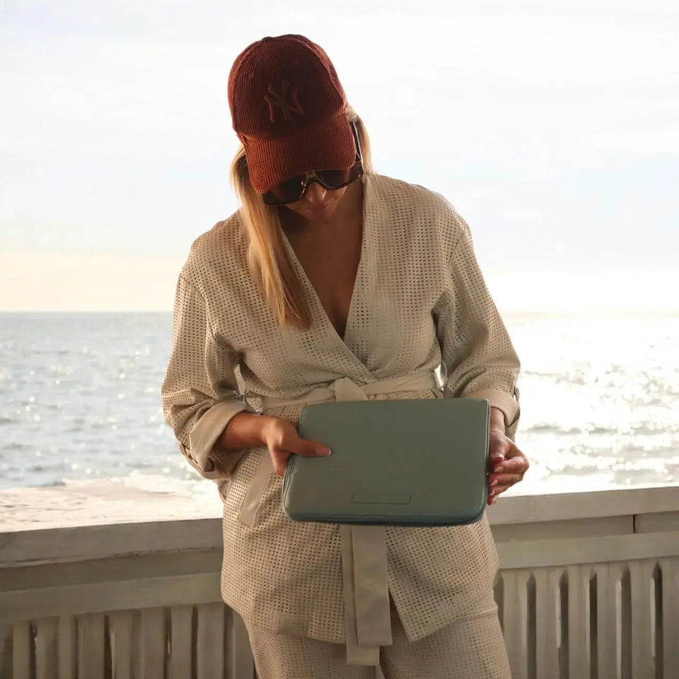 Kit Nacimiento Bebé Completo: Bolso Maternal, Cambiador, Neceser, Portadocumentos y Chupete Clásico | Nenina & Co