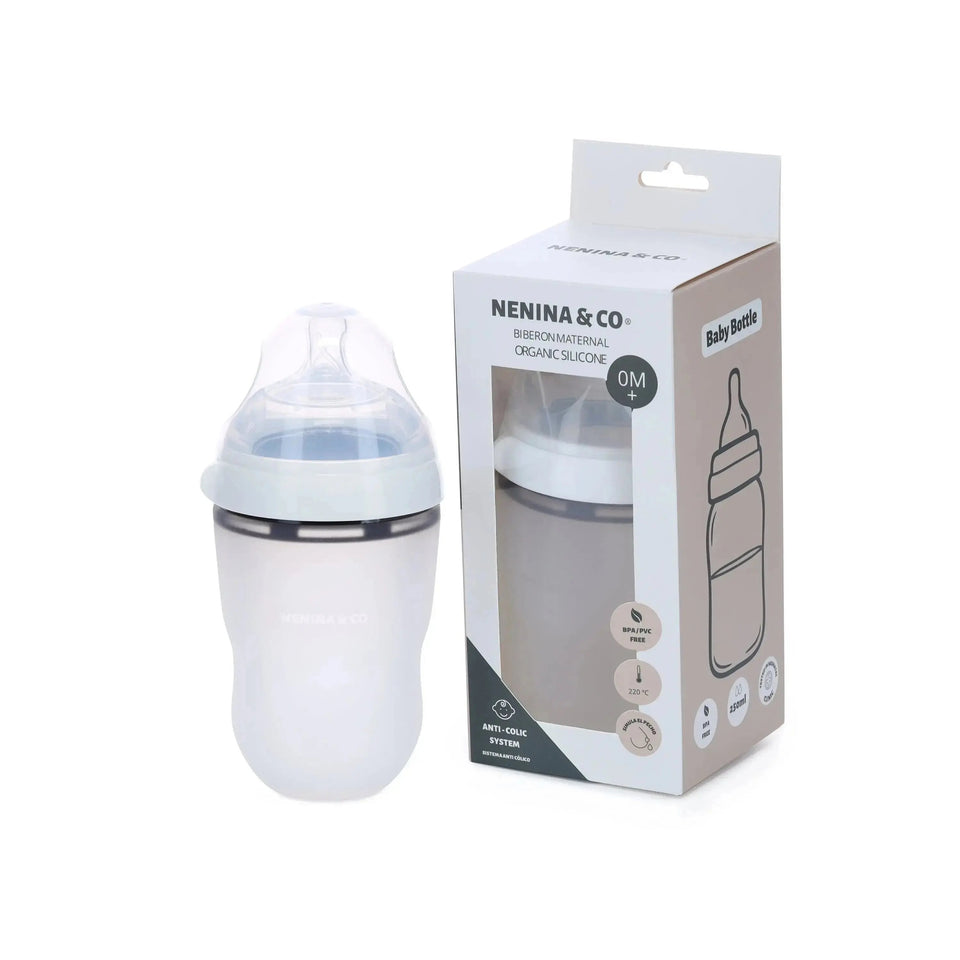 Biberon como el pecho de mamá Anticólico Maternal Nenina & Co Silicona organica
