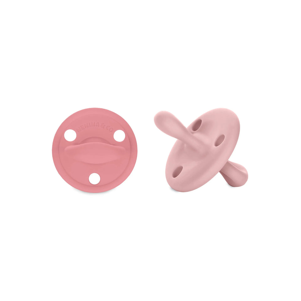 Chupete DIAMOND Nenina & Co Rosa y Rosa Pálido | Silicona Orgánica para Bebé +12 Meses