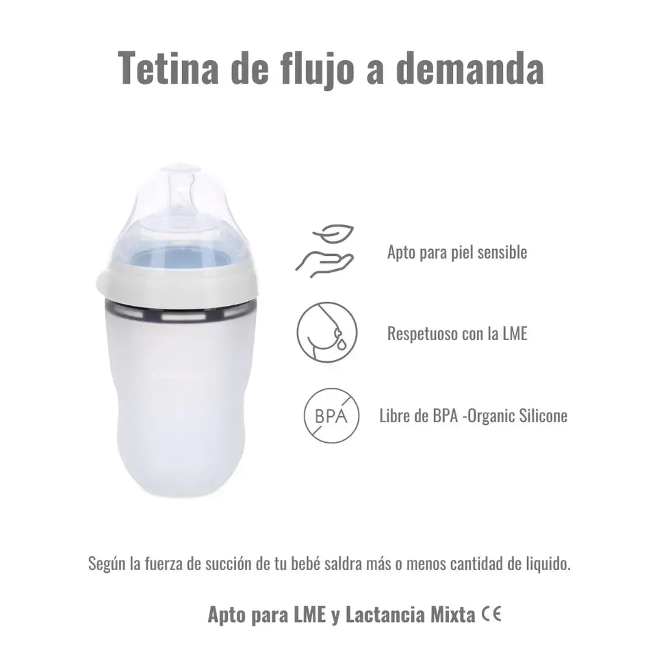 Biberon maternal Nenina & co Doble sistema anticólicos
