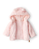 Chaqueta de sherpa rosa