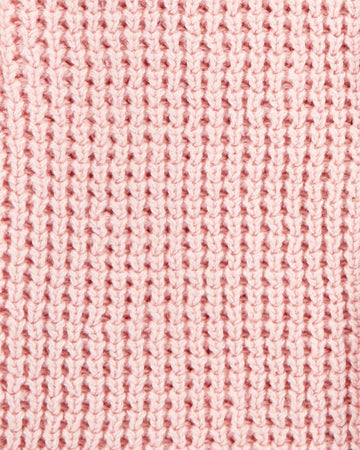 Chaqueta punto canalé capucha diseño oso