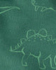 Conjunto 3 piezas cárdigan verde de dinosaurio, body y pantalón