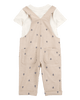 Conjunto de dos piezas con camiseta con ancla y peto