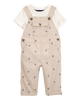 Conjunto de dos piezas con camiseta con ancla y peto