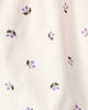 Conjunto 3 piezas con vestido jumper floral de pana