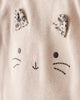 Conjunto tres piezas bodies manga larga y pantalón estampado leopardo