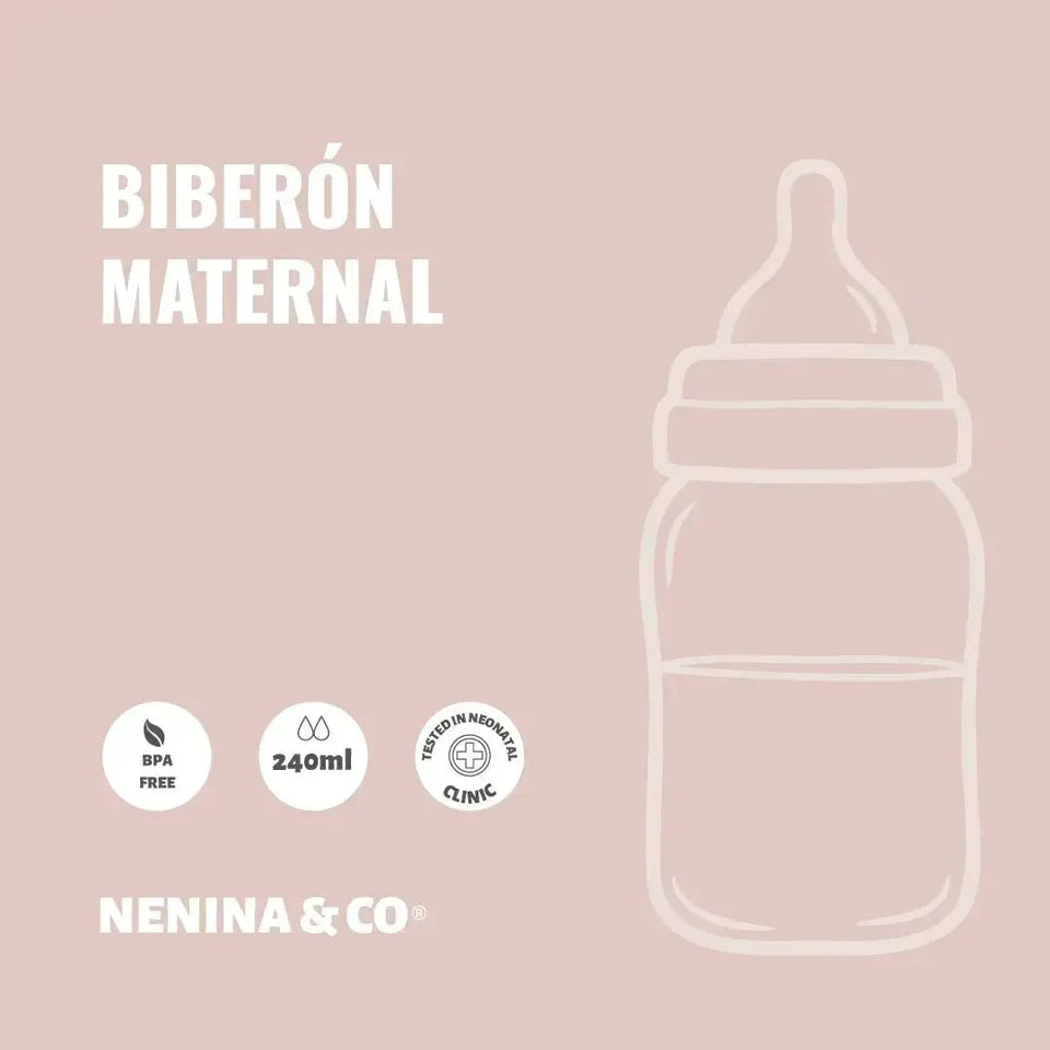 Biberon de silicona como el pecho de mamá Nenina & Co